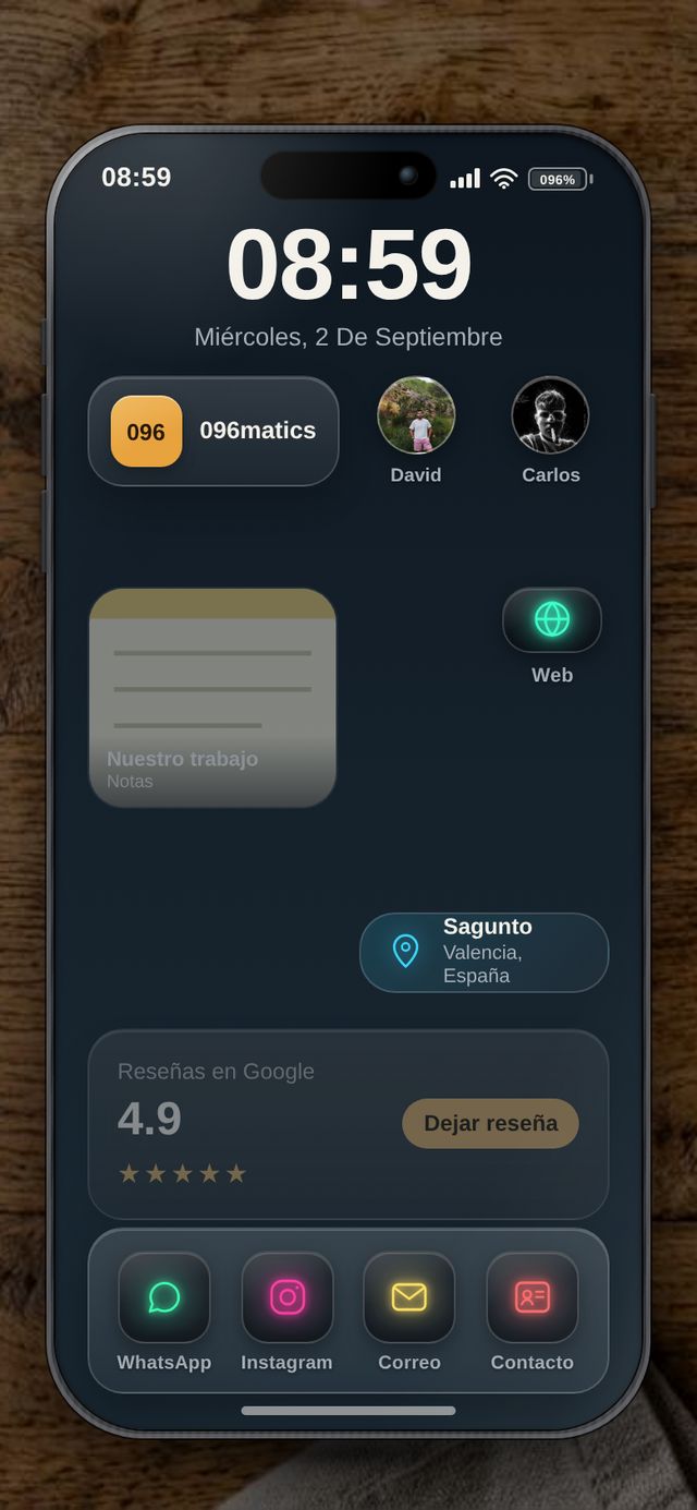 Pantalla de inicio